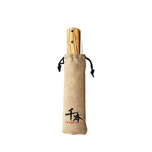 SENBON 440A Stainless Steel Folding Utility Knife 11.8cm (4.6in) Blade | Forged Blade, Olive Wood Handle thumbnail 5