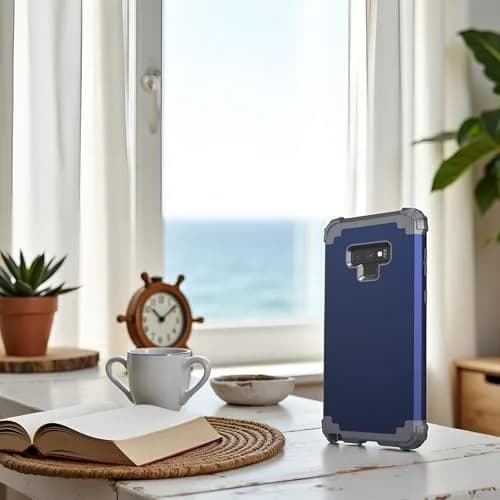 IDweel Galaxy Note 9 Case, Blue | Shockproof 3-in-1 Heavy Duty Protection (110c) thumbnail 3