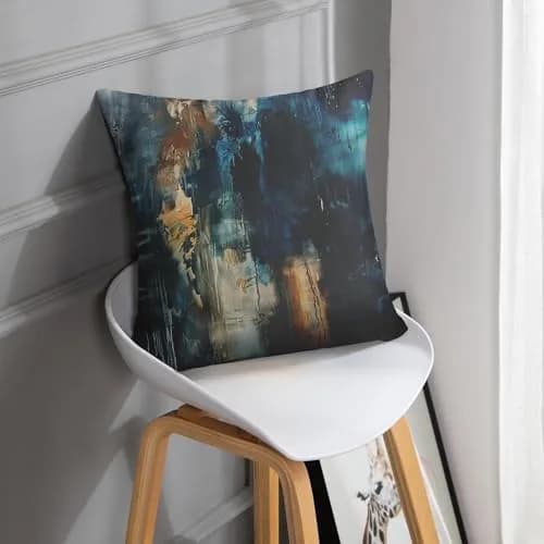 Britimes Teal Black Velvet Pillow Covers Set of 2, 45cm (18 Inch) | Soft & Elegant Home Decor thumbnail 2