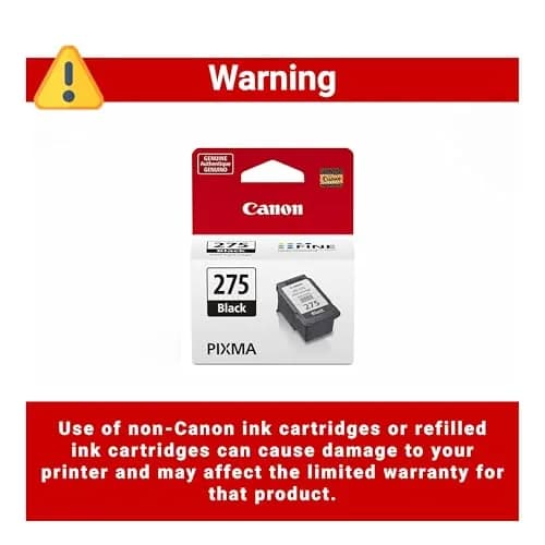 Canon PG-275 Genuine Black Ink Cartridge | 100 Pages Yield thumbnail 3
