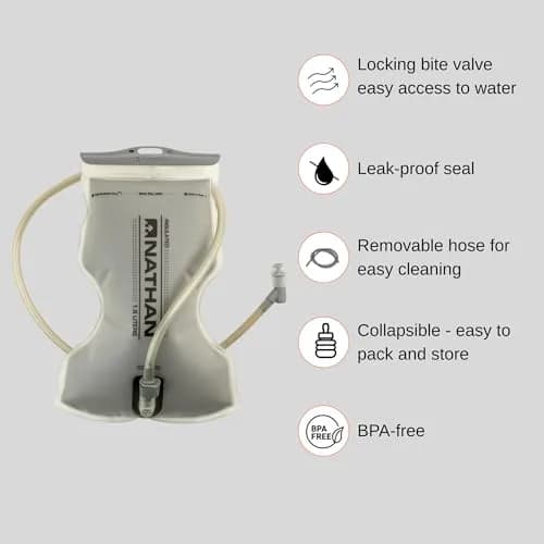 Nathan Pinnacle Race Vest & 12L Hydration Pack with 1.6L Water Bladder, Water-Resistant Pockets, Lightweight & Moisture Wicking | Unisex Running Vest thumbnail 5