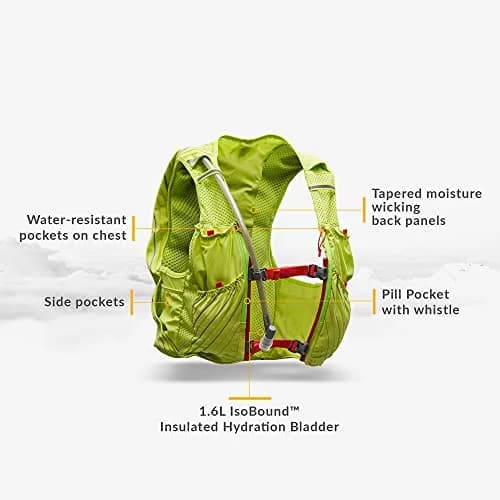 Nathan Women's Pinnacle Race Vest & 12L Hydration Pack with 1.6L Bladder Water-Resistant Moisture Wicking thumbnail 3