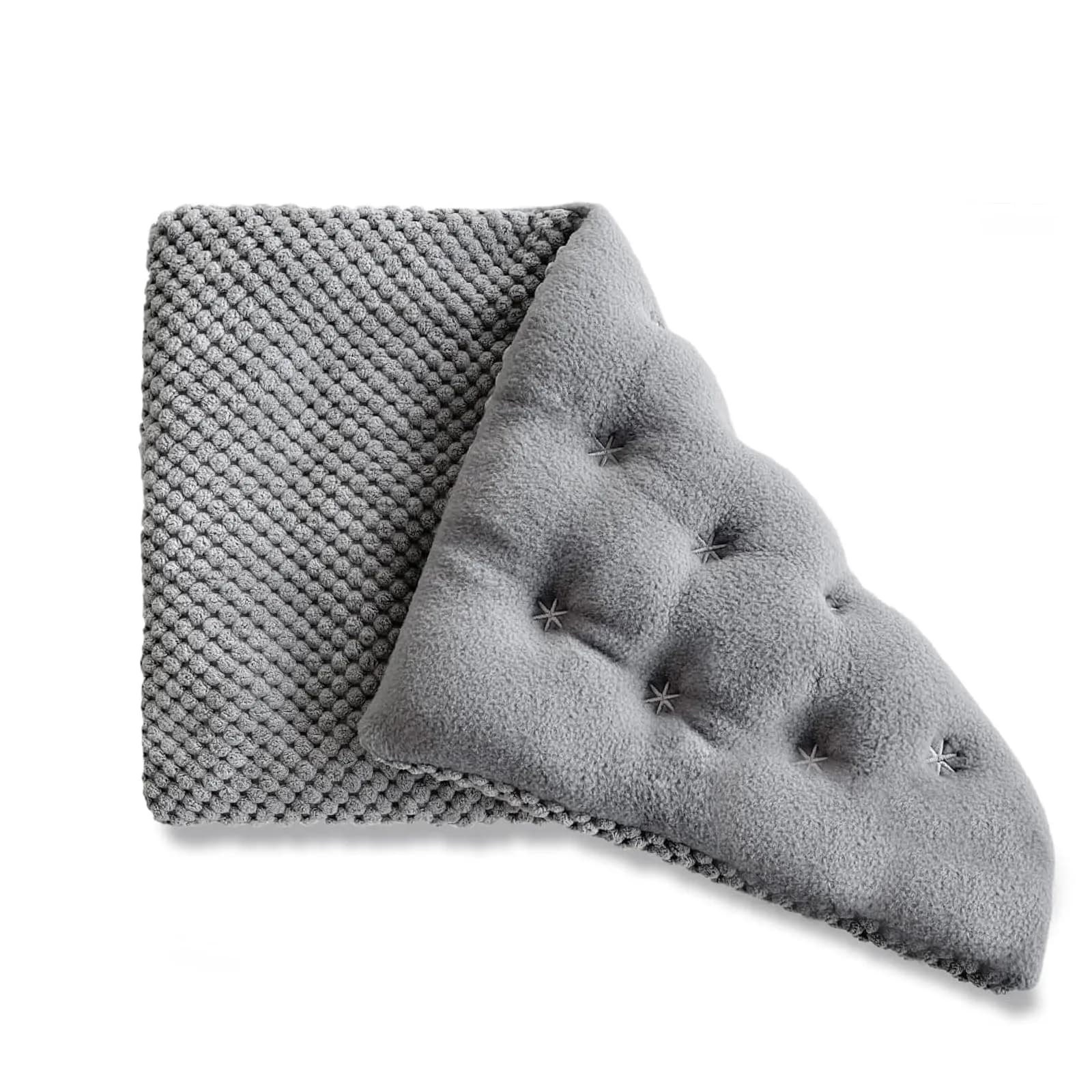 UNCN Wide Microwave Heating Pad with Washable Cover 2.8 lbs (1.23 kg) | Cordless Warm Compress for Neck, Shoulder, Back Pain Relief — Grey