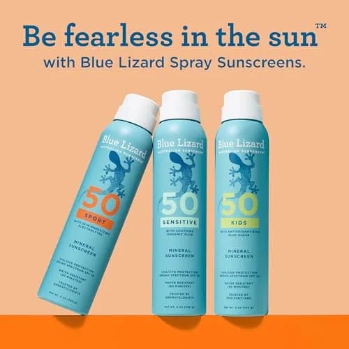 BLUE LIZARD Sport Mineral Sunscreen Spray SPF 50+ 148ml (5 fl oz) | Dermatologist-Recommended for Sensitive Skin thumbnail 8