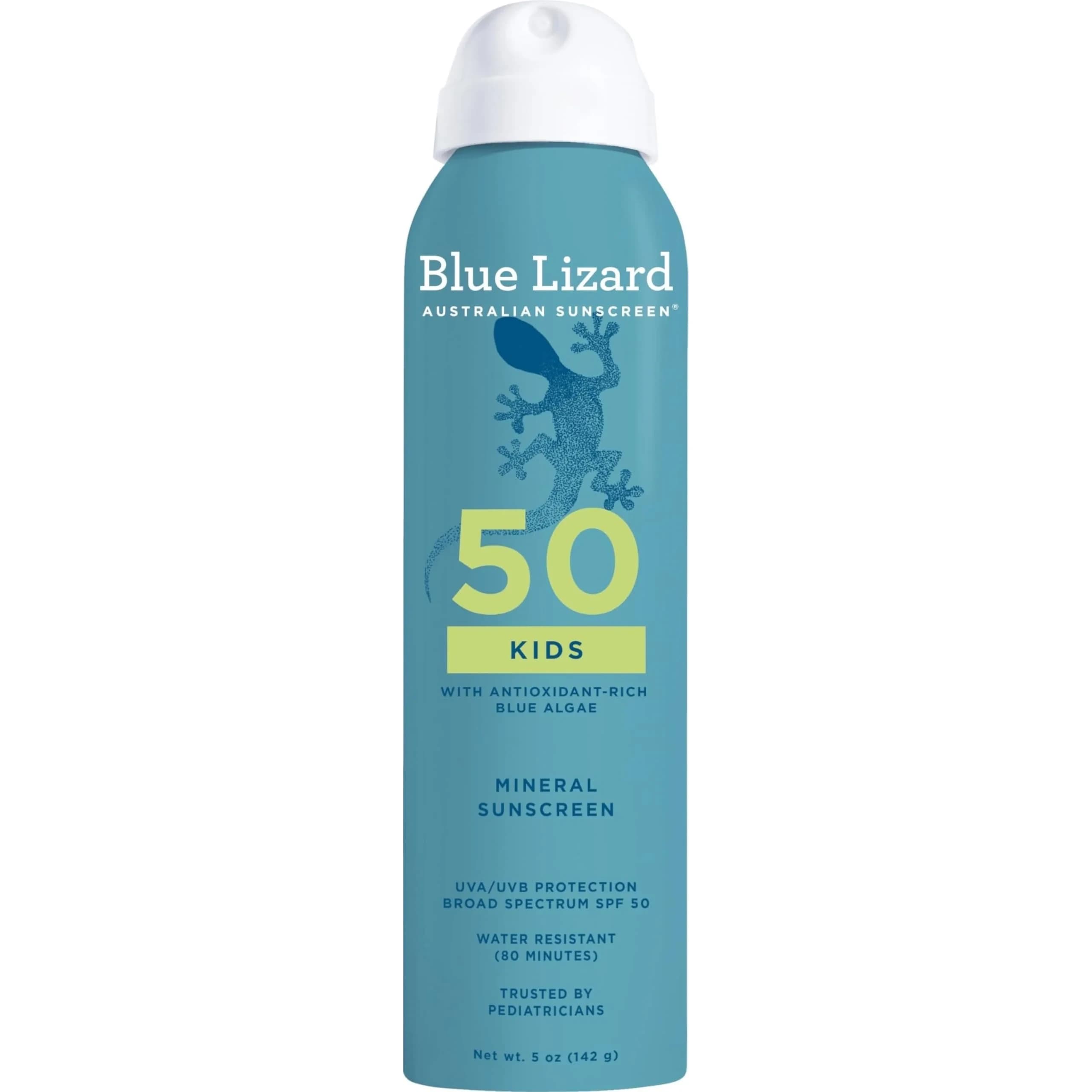 Blue Lizard Australian Kids Mineral Sunscreen Lotion SPF 50 89ml (3 fl oz) | Protects 98% UVB Rays — Spray - 5 fl oz.
