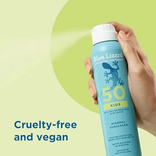 Blue Lizard Kids Mineral Sunscreen Spray SPF 50+ 148ml (5 fl oz) | Broad-Spectrum UVA/UVB Protection thumbnail 3