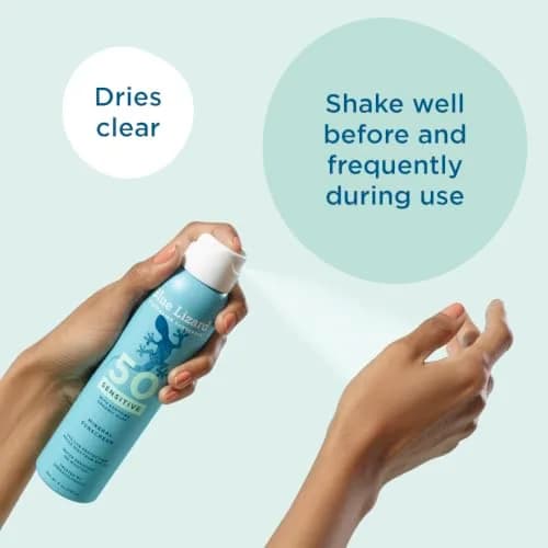 Blue Lizard Sensitive Mineral SPF 50 Spray 148ml (5 Fl Oz) | Dermatologist-Trusted Broad-Spectrum Protection thumbnail 5