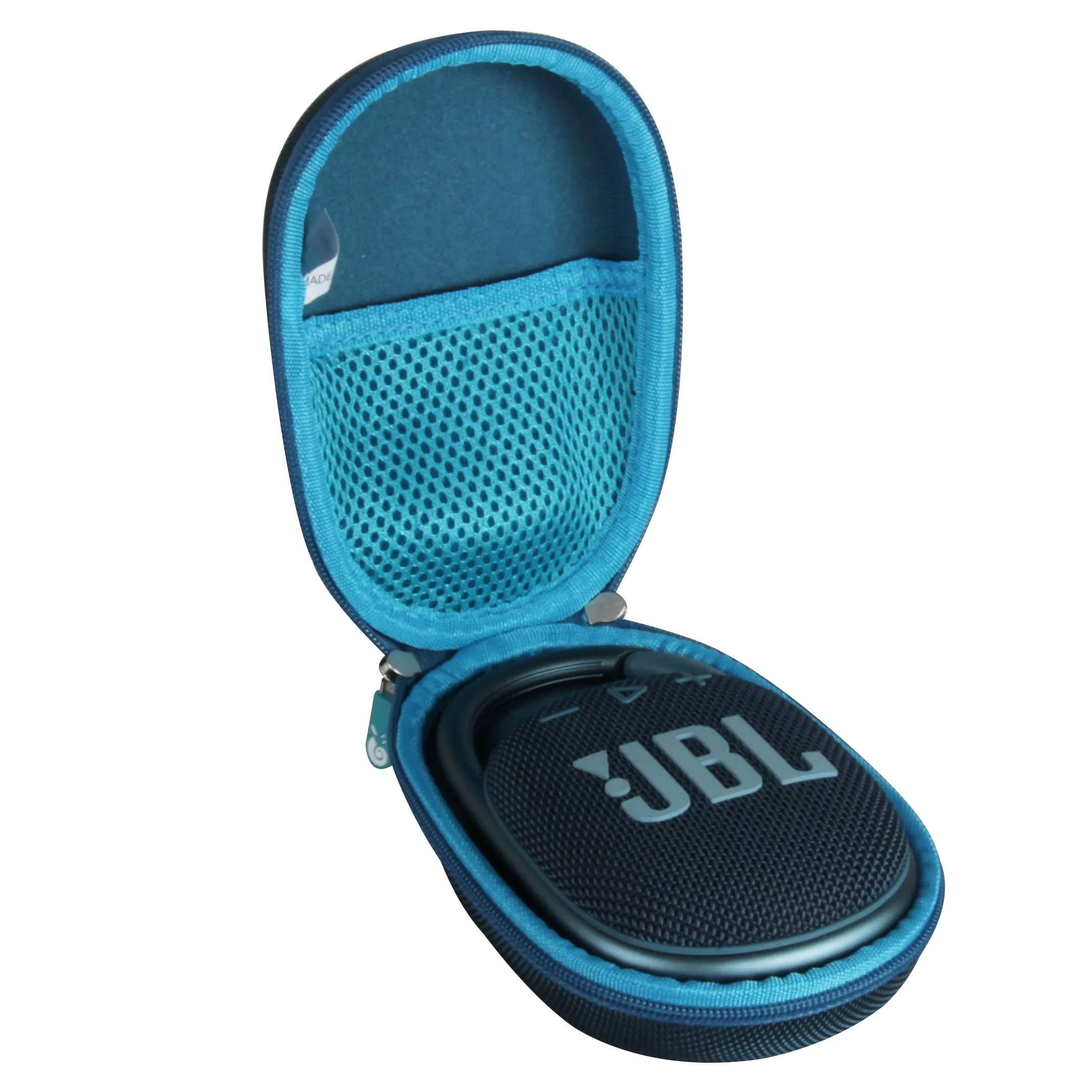 Hermitshell Hard Travel Case for JBL Clip 4 / JBL Clip 5 | Shockproof EVA Cover in Black — Blue