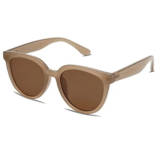 SOJOS Trendy Cat Eye Round Polarized Sunglasses for Women SJ2175 | 53mm (2.09in) Lens Width thumbnail 2