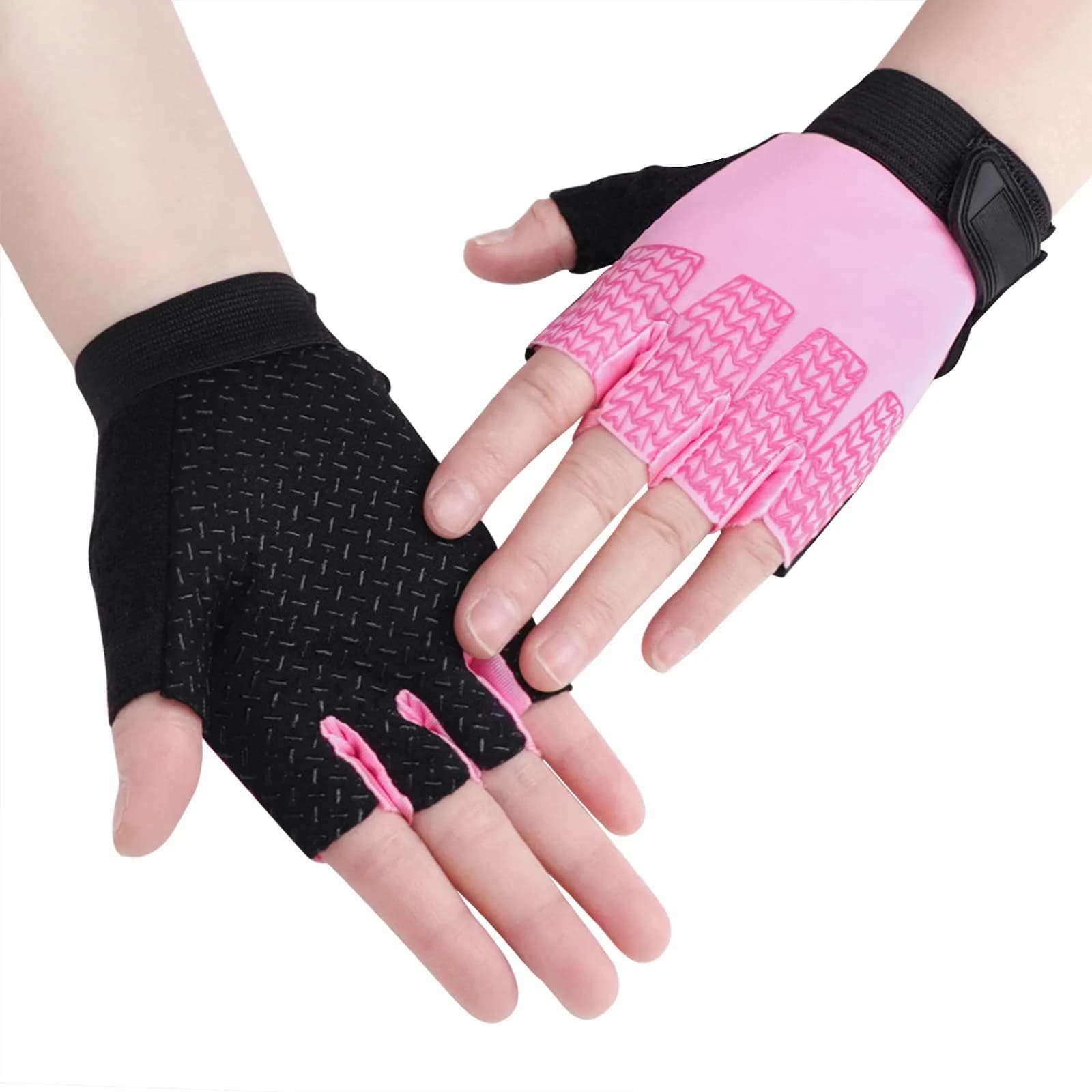 GREUS Kids Half Finger Cycling Gloves Breathable Shockproof UV Protection | Unisex 6-10Y