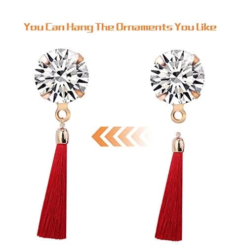 Aylifu Hypoallergenic Earring Posts Studs with Loops & Butterfly Backs, Gold & Silver, 4 Sizes (80pcs Total) thumbnail 4