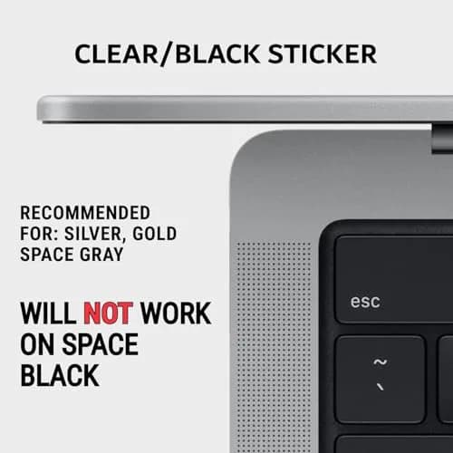 Synerlogic Mac OS Shortcuts Sticker for MacBook Air/Pro | Laminated Vinyl Keyboard Cheatsheet | macOS Commands (Clear/Black) thumbnail 2