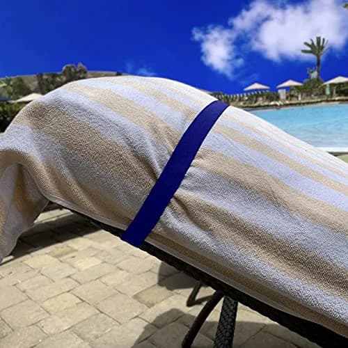 Cruise On Towel Bands for Cruise Chairs, 2 Pack, Multicolor | Secure Beach Towel Clips for Wind Protection thumbnail 5