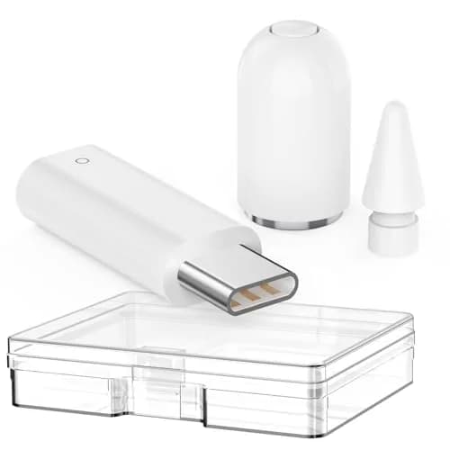 Delidigi USB C to Adapter for Apple Pencil 1st Gen Includes Tips & Cap | Compatible with iPad 10th/11th Gen thumbnail 1