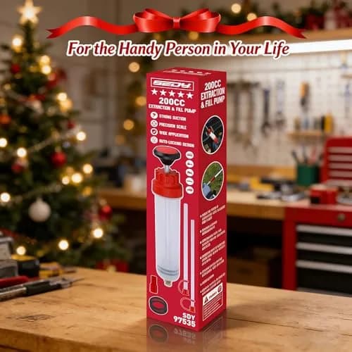 SEDY Fluid Extractor - 200cc Oil & Fluid Pump | Multi-Purpose Automotive Syringe thumbnail 9