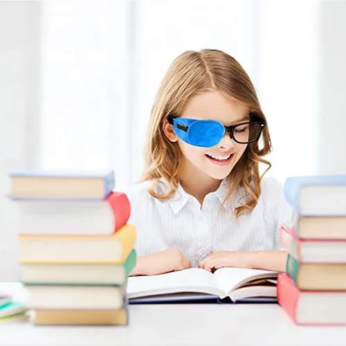 THSIREE Blue 4 Pack Eye Patches for Kids | Soft Velvet Material for Lazy Eye Treatment thumbnail 2