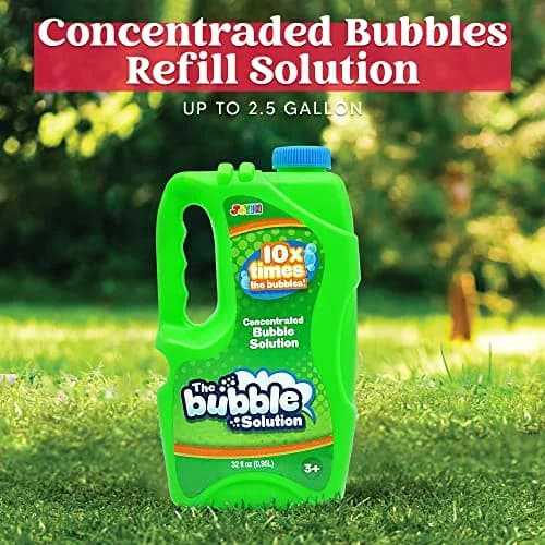 JOYIN Concentrated Bubble Solution 32 fl oz (946ml) | Makes 2.5 Gallons Regular Bubbles, Non-Toxic, USA Import thumbnail 2