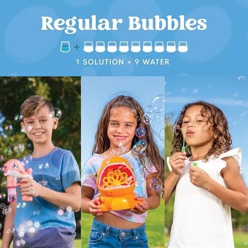 JOYIN Concentrated Bubble Solution 32 fl oz (946ml) | Makes 2.5 Gallons Regular Bubbles, Non-Toxic, USA Import thumbnail 3