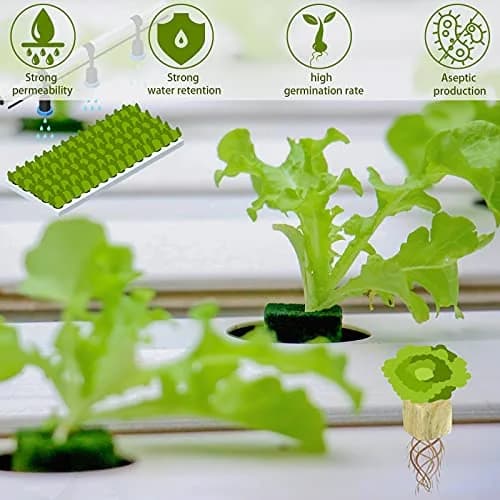 Legigo Rockwool Cubes Seed Starter Plugs 1 Inch (2.54cm) for Hydroponics, 300 Plugs | Premium Basalt Fiber for Rooting thumbnail 4