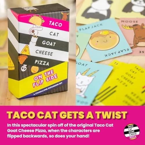 Taco Cat Goat Cheese Pizza On The Flip Side Expansion Set by Dolphin Hat Games | Fast-Paced Card Game for Ages 7+ thumbnail 5