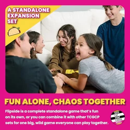 Taco Cat Goat Cheese Pizza On The Flip Side Expansion Set by Dolphin Hat Games | Fast-Paced Card Game for Ages 7+ thumbnail 7