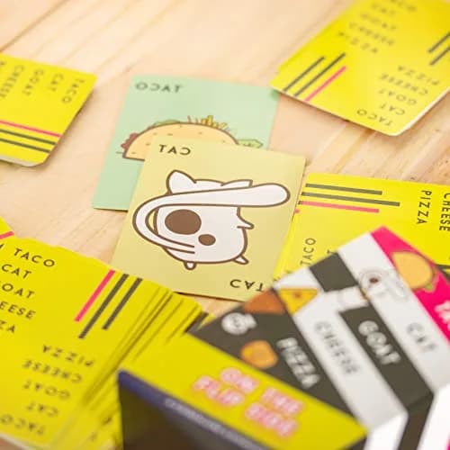 Taco Cat Goat Cheese Pizza On The Flip Side Expansion Set by Dolphin Hat Games | Fast-Paced Card Game for Ages 7+ thumbnail 2