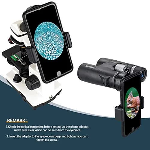 LAKWAR Universal Telescope Phone Adapter | Fits Eyepieces 28-49mm & Phones 65-105mm thumbnail 6