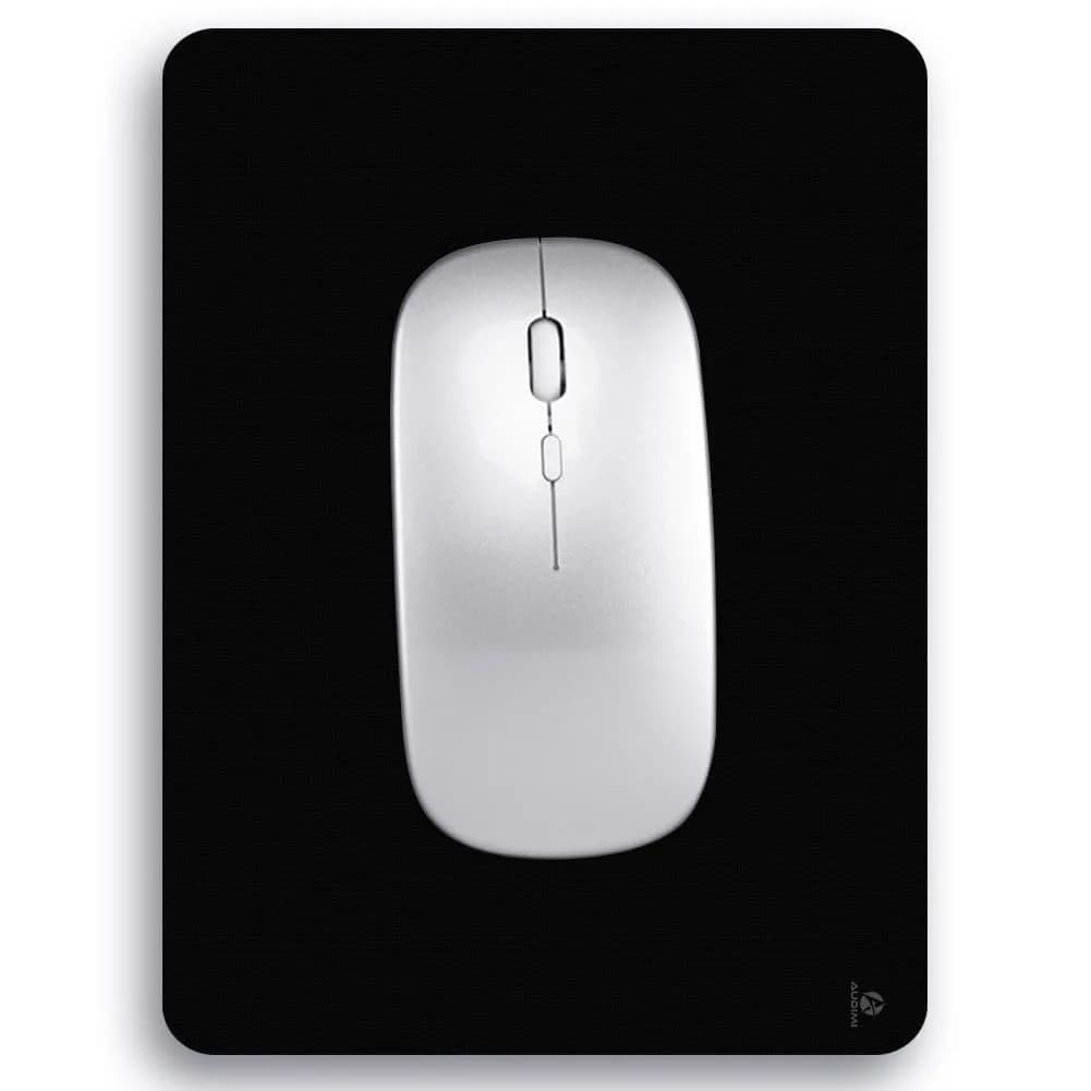 Audimi Small Mouse Pad 6 x 8 Inch, Mini Mouse Pad Thick for Laptop Wireless Mouse Home Office Travel, Portable & Washable (Black) | Smooth-Gliding Cloth Surface - main product image