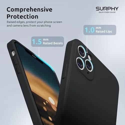 SURPHY Liquid Silicone Slim Case for iPhone 11 Pro Max 6.5 Inch | Camera & Body Protection thumbnail 4