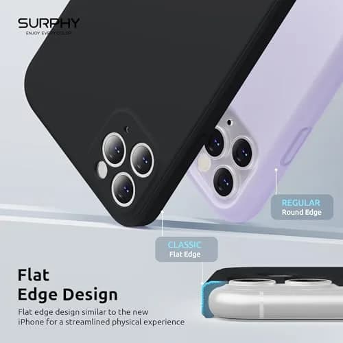 SURPHY Liquid Silicone Slim Case for iPhone 11 Pro Max 6.5 Inch | Camera & Body Protection thumbnail 3
