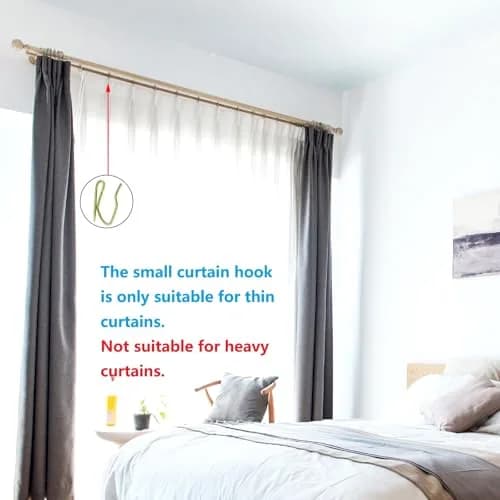 Nydotd 58PCS Rustproof Metal Curtain Hooks with Storage Box | Vintage Bronze Pin-On Hooks (1.6cm Width) thumbnail 6