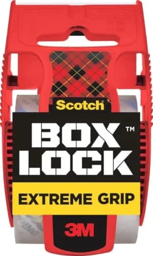 Scotch Box Lock Clear Packing Tape 1.88 in x 22.2 yd | Extreme Grip for Shipping & Mailing thumbnail 1
