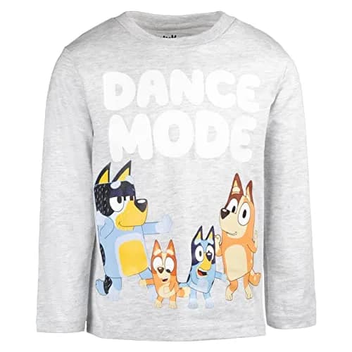 Bluey Bingo 3 Pack Long Sleeve T-Shirts for Toddler Boys | Bright Cartoon Design, 5T thumbnail 5