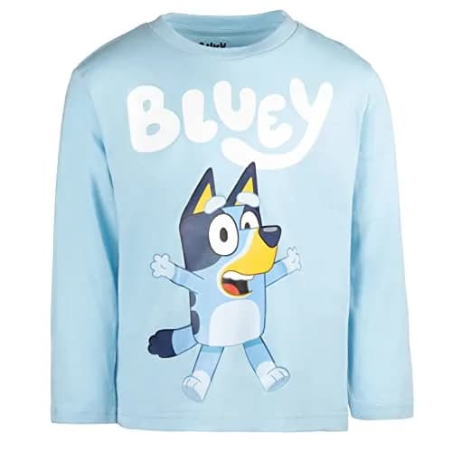 Bluey Bingo 3 Pack Long Sleeve T-Shirts for Toddler Boys | Bright Cartoon Design, 5T thumbnail 3