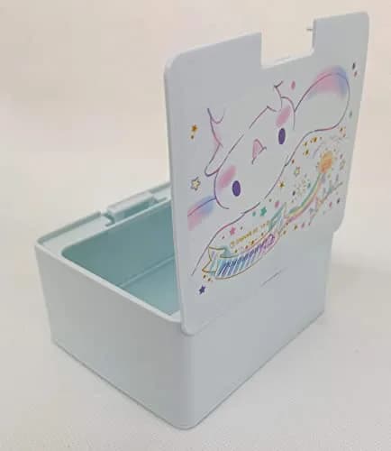 Sanrio Cinnamoroll Cute Box with One Touch Open Lid, Makeup Case 10.67cm (4.2in) | Japanese Style Organizer thumbnail 4