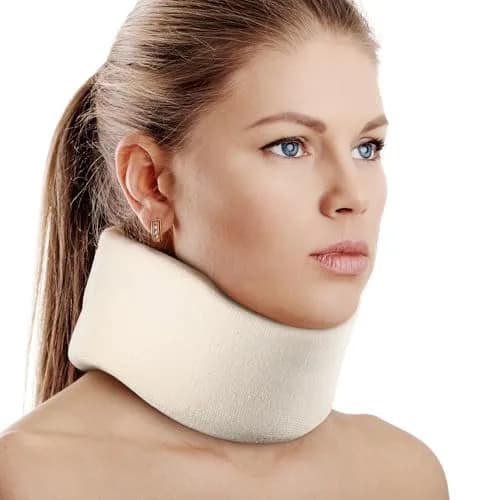 Cozyhealth Soft Foam Neck Brace Universal Cervical Collar, Adjustable Neck Support for Sleeping - Medium (13.3"-15.7" Neck Circumference) thumbnail 1