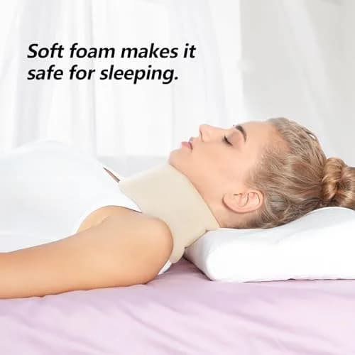 Cozyhealth Soft Foam Neck Brace Universal Cervical Collar L | 7.6cm Depth, Adjustable Neck Support for Pain Relief thumbnail 4