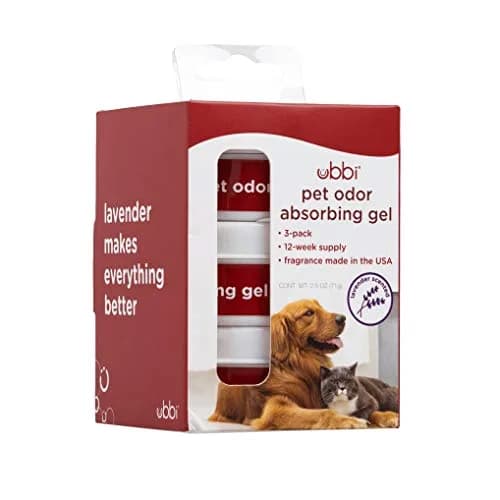 Ubbi Pet Odor Absorbing Gels 3 Pack | Lavender Scent, Long Lasting, Reusable Container thumbnail 1