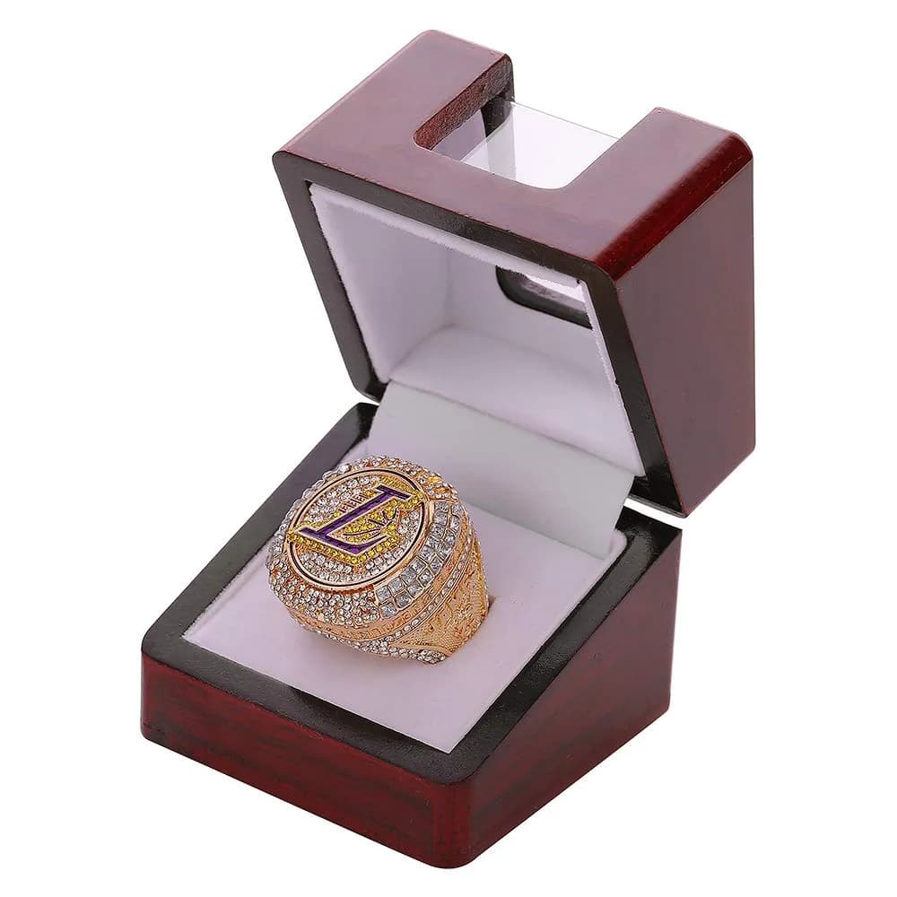 noblehead Championship Ring Display Case Single Slot Real Wood | 6.1 cm (2.4 in) Cube