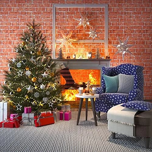 Cohoo Home Red Brick Wallpaper Peel and Stick Contact Paper 393”×17.7” | Realistic Faux Brick for Walls thumbnail 3