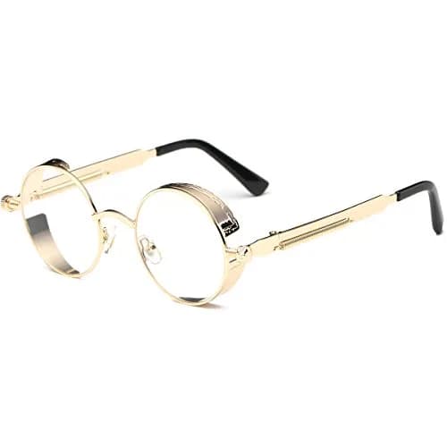 Dollger Vintage Steampunk Round Sunglasses 2 Pairs Pack | UV400 Protection for Men & Women thumbnail 8