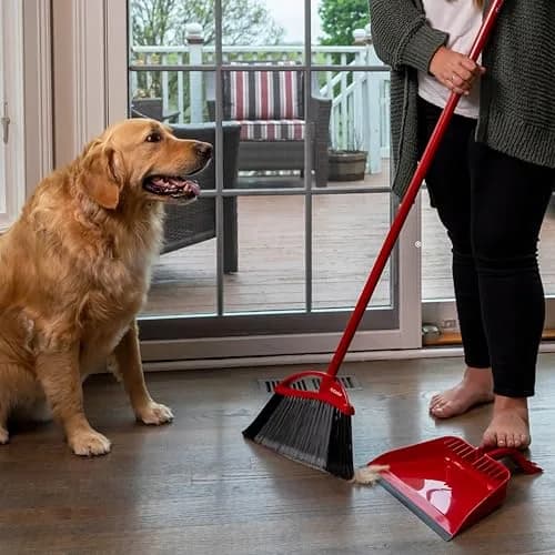 O-Cedar Pet Pro Broom with Step-On Dustpan | Removes Over 99% of Dust & Pet Hair | Quiet Cleaning Tool for Dog & Cat Owners thumbnail 10