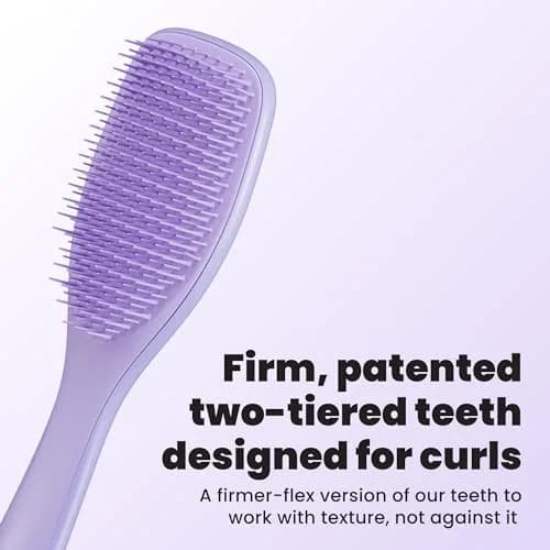 Tangle Teezer Ultimate Detangler Curly Hair Brush, 3C to 4C, Purple Passion (80g) thumbnail 2