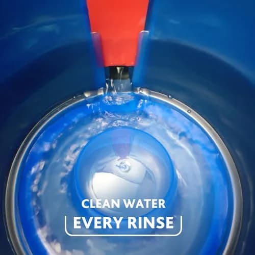 O-Cedar RinseClean Spin Mop & Bucket System with 2 Microfiber Mop Heads | Cleans with Clean Water | Removes 99% of Bacteria thumbnail 3
