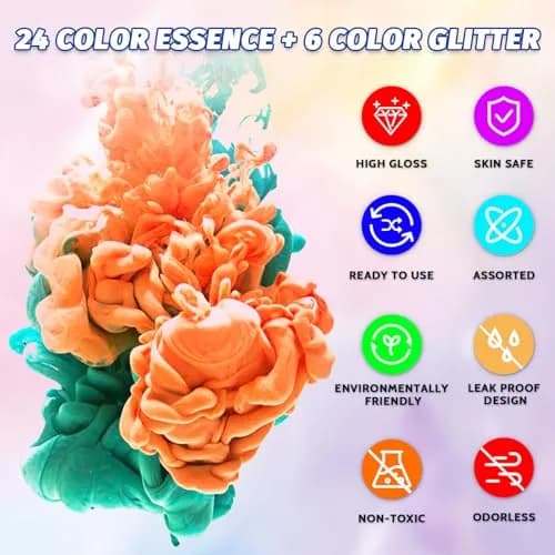 SigWong Epoxy Resin Pigment 24 Colors Liquid Translucent Dye | Highly Concentrated for DIY Jewelry & Crafts thumbnail 5