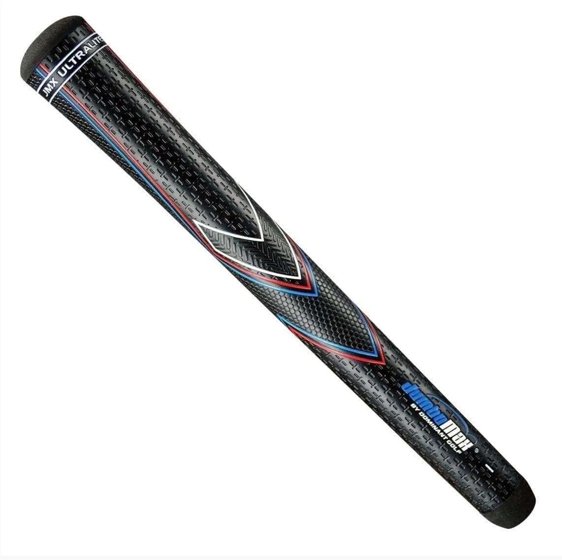 JumboMax JMX Ultralite Tapered Oversized Golf Grips Large (+11/32) - 25% Lighter Than Standard - RWB Pinstripes - main product image