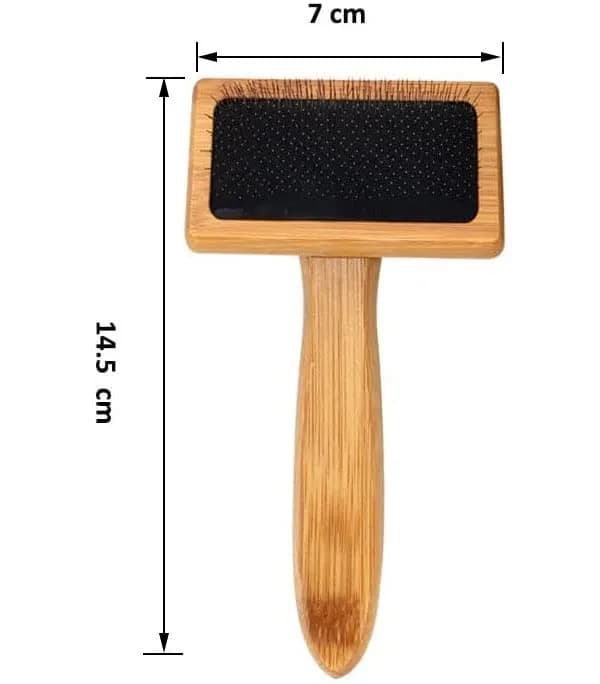 tyoungg Macrame Comb with Wooden Handle & Stainless Steel Needles | 14.5 cm (5.7 in) thumbnail 3