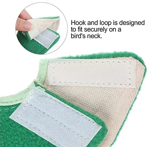Haomian 4 Pack Soft Bird Elizabethan Collars for Small Parrots | Adjustable Cotton Recovery Cone thumbnail 4