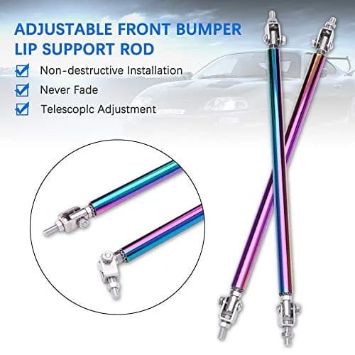 Rich Choices 2PCS Adjustable Splitter Strut Rods 8"-13" | Reinforce Front Lip & Diffuser thumbnail 6