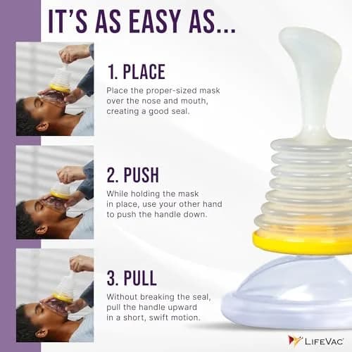 LifeVac Home Kit 2 Pack - Portable Suction Rescue Device for Kids & Adults | Emergency Airway Solution thumbnail 5